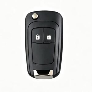 2 Button Chevrolet Flip Remote Key Shell With Cross Type Logo