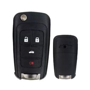 4 Button Chevrolet Cruze Flip Remote Key Shell With Cross Type Logo