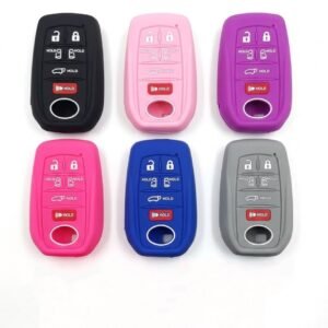 6-Button Silicone Car Key Cover for Toyota New Sienna