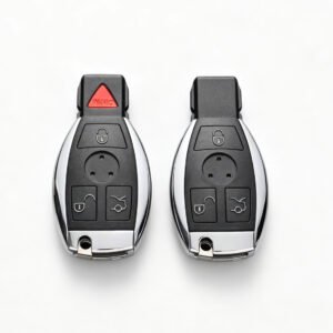Replacement shell for Mercedes-Benz BGA smart key 3/4 button C S E-Class dual battery holder car remote key