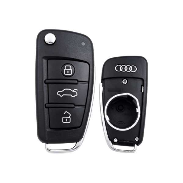 Replacement shell for Audi A3 key with 3 buttons