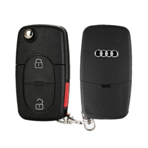 Audi 2+1 Button Remote Key Shell(2032 Big Battery)