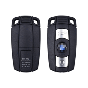 BMW 5 Series 3 Button Remote Key Blank Shell With Blade And Words On The Back(868Mhz Words On Back)with battery door