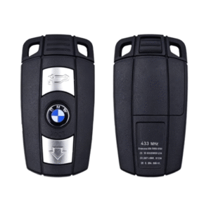 BMW 5 Series 3 Button Remote Key Blank Shell With Blade And Words On The Back(433Mhz No Words )with battery door