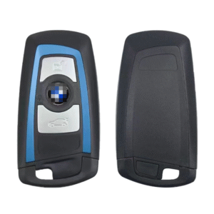BMW 3 Button F Series blue Key Shell With Blade