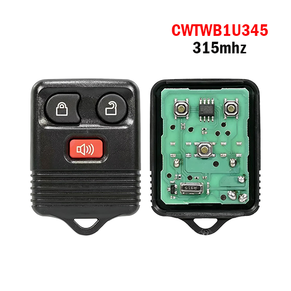 3-Button Applicable to Ford Key Remote Control FCCID: CWTWB1U345 Single Frequency 315 Frequency