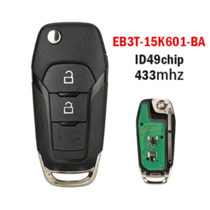 2-Button EB3T-15K601-BA Applicable to Ford Folding Remote Car Key 433MHz ID49