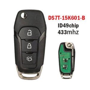 3-Button DS7T-15K601-B Applicable to Ford Folding Remote Car Key 433MHz ID49