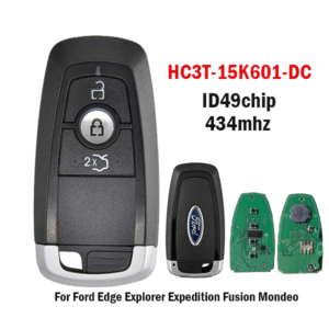 3Button Remote Car Key 434MHZ ID49 CHIP HS7T-15K601-DC For Ford Edge Explorer Expedition Fusion Mondeo