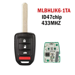 MLBHL1K6-1TA is suitable for Honda 3+1button straight remote car keys with ID47 chip 433MHz.