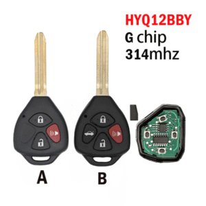 3/4-button Toyota straight remote car key 314 frequency G chip HYQ12BBY