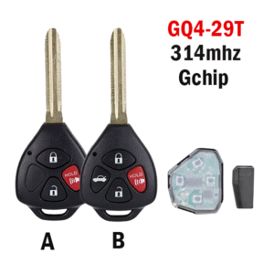 Suitable for Toyota 3/4 button straight remote car key GQ4-29T G chip 314MHz