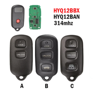Suitable for 2+1/3+1 button Toyota remote car keys, 314 frequency HYQ12BBX/HYQ12BAN