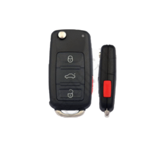 High-quality non-removable housing for older 4-button Volkswagen Touareg folding remote key models.
