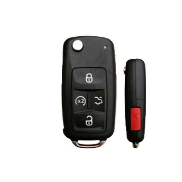 Folding key shell for Sharan 4+1 key start button