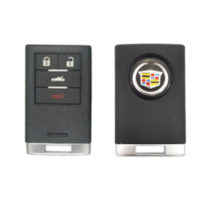 Cadillac 4 button smart key card shell with blade and battery clamp