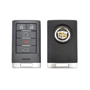Cadillac 5 button smart key card shell with blade and battery clamp
