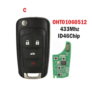 2/3/4/5 Buttons Remote Car Key Fob OHT01060512 433Mhz ID46 Chip For Chevrolet Aveo Cruze Orlando