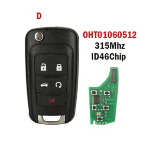 2/3/4/5 Buttons Remote Car Key Fob OHT01060512 315Mhz ID46 Chip For Chevrolet Aveo Cruze Orlando