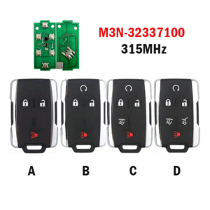 3 / 4 / 5 / 6 Button remote key M3N-32337100 315MHz For Chevrolet