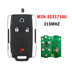 3 / 4 / 5 / 6 Button remote key M3N-32337100 315MHz For Chevrolet