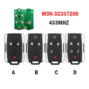 3 / 4 / 5 / 6 Button remote key M3N-32337200 433MHz For Chevrolet