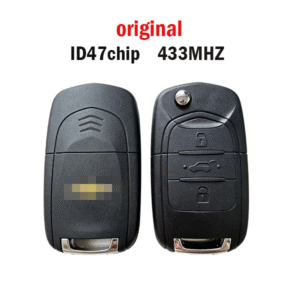 Original 3button Chevrolet Flip Key, 433MHz, ID47 Chip