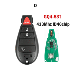 GQ4-53T-3/4/5/6/7Buttons Remote Car key For  433Mhz PCF7961A Chip For Dodge RAM  chrysler jeep Car keys