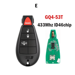 GQ4-53T-3/4/5/6/7Buttons Remote Car key For  433Mhz PCF7961A Chip For Dodge RAM  chrysler jeep Car keys