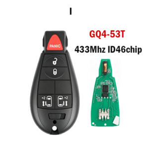 GQ4-53T-3/4/5/6/7Buttons Remote Car key For  433Mhz PCF7961A Chip For Dodge RAM  chrysler jeep Car keys