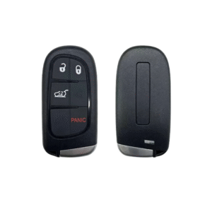 4-button remote key shell for Jeep, Dodge, Ram, and Chrysler models.