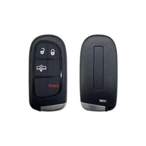 4-button remote key shell for Jeep, Dodge, Ram, and Chrysler models.