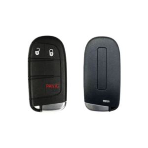 3-button remote key housing for Chrysler, Dodge, and Jeep vehicles.