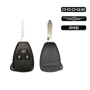 ForChrylser 3 Button Remote Key Shell With Battery Holder