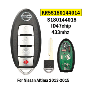 4Button Smart key 433.92Mhz FSK ID47 KR5S180144014 For T-Nissan Altima 2013-2015