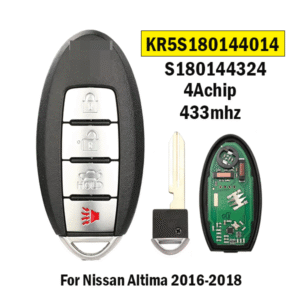 4-Button KR5S180144014 Applicable to Nissan Teana Cima Remote Key 4A Chip 433 Frequency