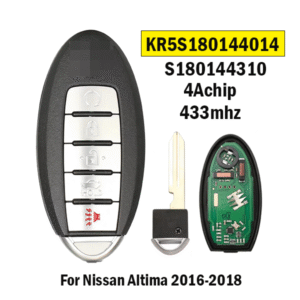 5-Button KR5S180144014 Applicable to Nissan Teana Cima Remote Key 4A Chip 433 Frequency