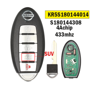 5 Button Smart Car Key 433Mhz 4A Chip KR5S180144014 For T-Nissan Patrol Armada 2014 2015(SUV)