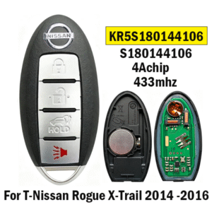 5-Button KR5S180144106 for Nissan X-Trail 2014-2016 Remote Key 4Achip 433MHz