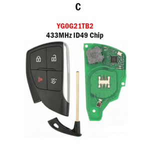 3/4/5/6 Button Smarty Car Key Fob YG0G21TB2, 433MHz ID49 Chip for Chevrolet Buick GMC