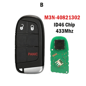 2/3/4/5Buttons M3N-40821302  433Mhz ID46 Chip Remote Car Key Fob For DODGE/ Chrysler/ JEEP