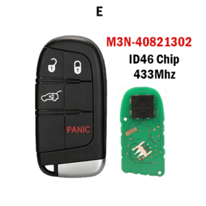 2/3/4/5Buttons M3N-40821302  433Mhz ID46 Chip Remote Car Key Fob For DODGE/ Chrysler/ JEEP
