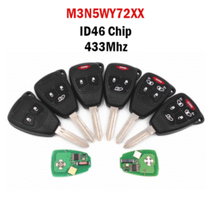 2/3/4/5/6Button  Dodge Chrysler jeep Smart Car Key FCC M3N5WY72XX 433mhz