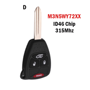 2/3/4/5/6 Button  For Dodge/Chrysler/Jeep M3N5WY72XX 315mhz