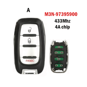 Suitable for Chrysler smart card remote control car key 4A chip 433MHz M3N-97395900