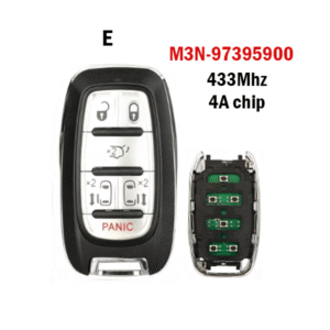 Suitable for Chrysler smart card remote control car key 4A chip 433MHz M3N-97395900