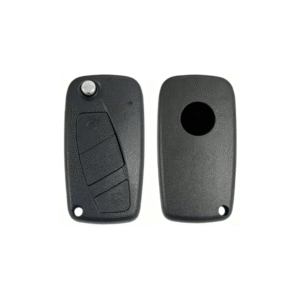 Fiat folding remote key shell – side-mounted battery compartment, 3-button version