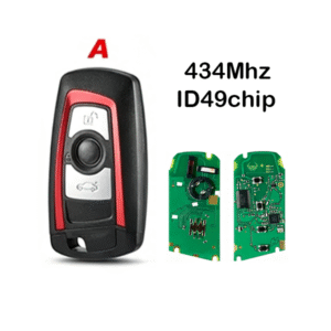 3 Button BMW CAS4+ FEM Smart Key 434MHz ID49 Chip Red Trim