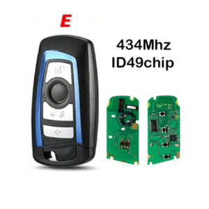 4 Button BMW CAS4+ FEM Smart Key 434MHz ID49 Chip Blue Trim