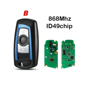 3 Button BMW CAS4+ FEM Smart Key 868MHz ID49 Chip Blue Trim